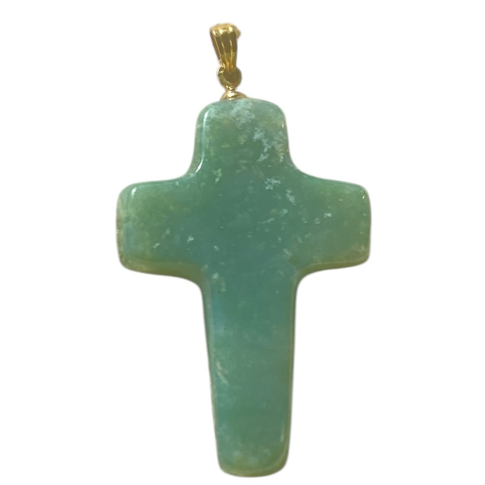 B.C Jade Cross Pendant